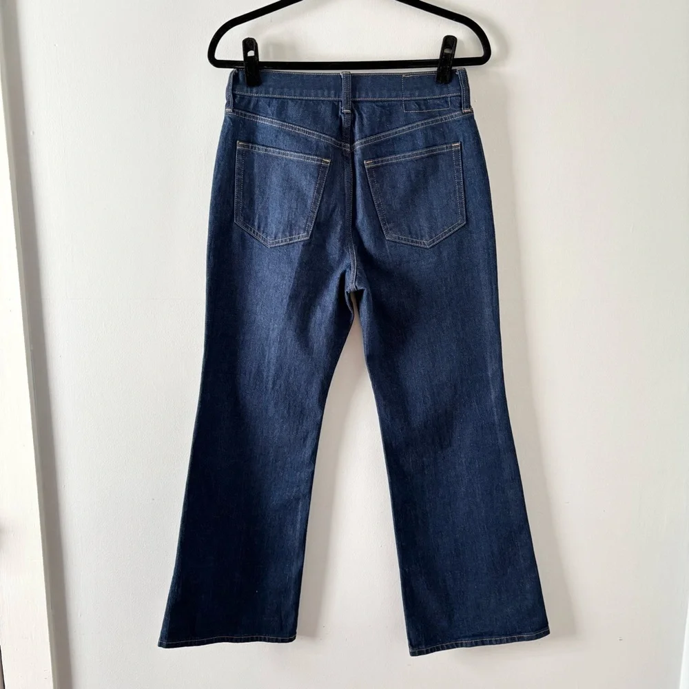J. Crew Charley Kickout Cropped Jean Semi-Stretch High Rise Denim Wide Leg - Picture 5 of 8